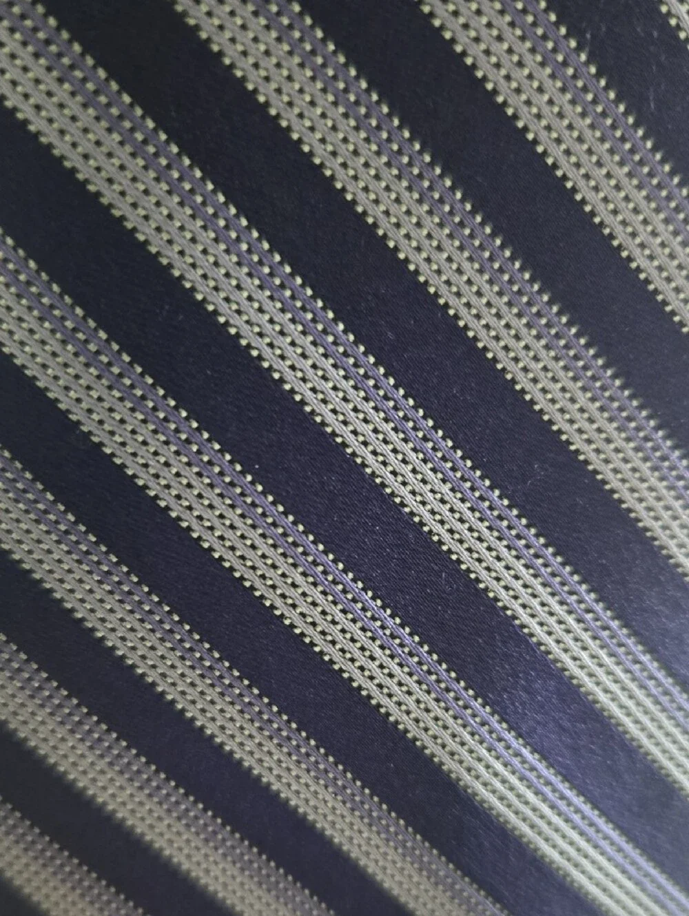 Michael Kors Navy and Silver Diagonal Stripe Tie